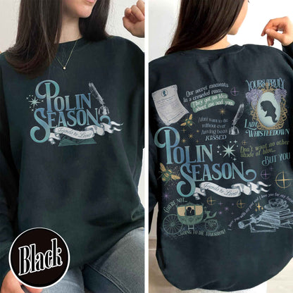 Penelope Colin Bridgerton Season 3 Sweatshirt, Polin Season, Penelope And Colin Sweatshirt, Spill The Tea Lady Whistledown's Society Papers Sweatshirt