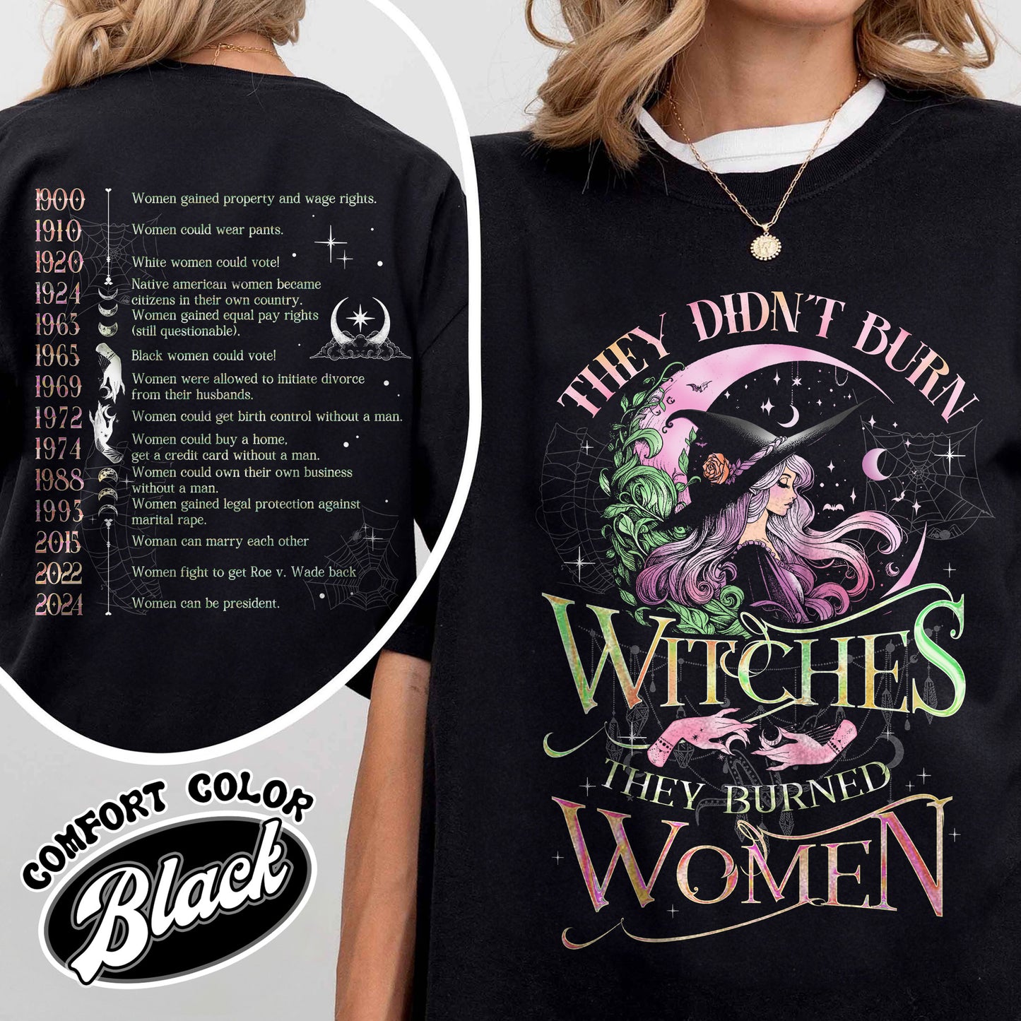 They Didnt Burn Witches They Burned Women Shirt, Girls Will Be Girls Witchy Feminist Shirt, Burn the Patriarchy Shirt, Women’s Rights Shirt