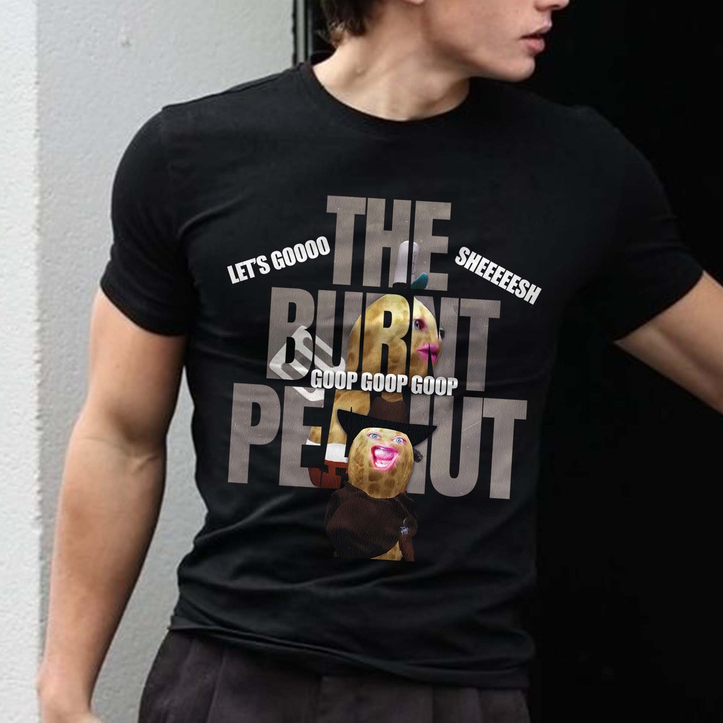 Funny The Burnt Peanut GOOP Homage, Peanut GOOP Bungulator 90s Bootleg, Internet Viral Meme Tshirt