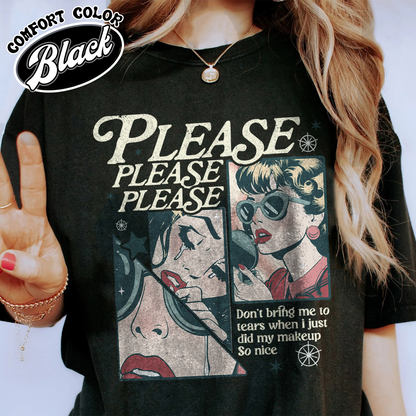 Please Please Please Comfort Colors Shirt, Concert Shirt, Soft Girl Aesthetic, Music Lover Gift, Espresso Gift, Dont Embarrass Me Shirt