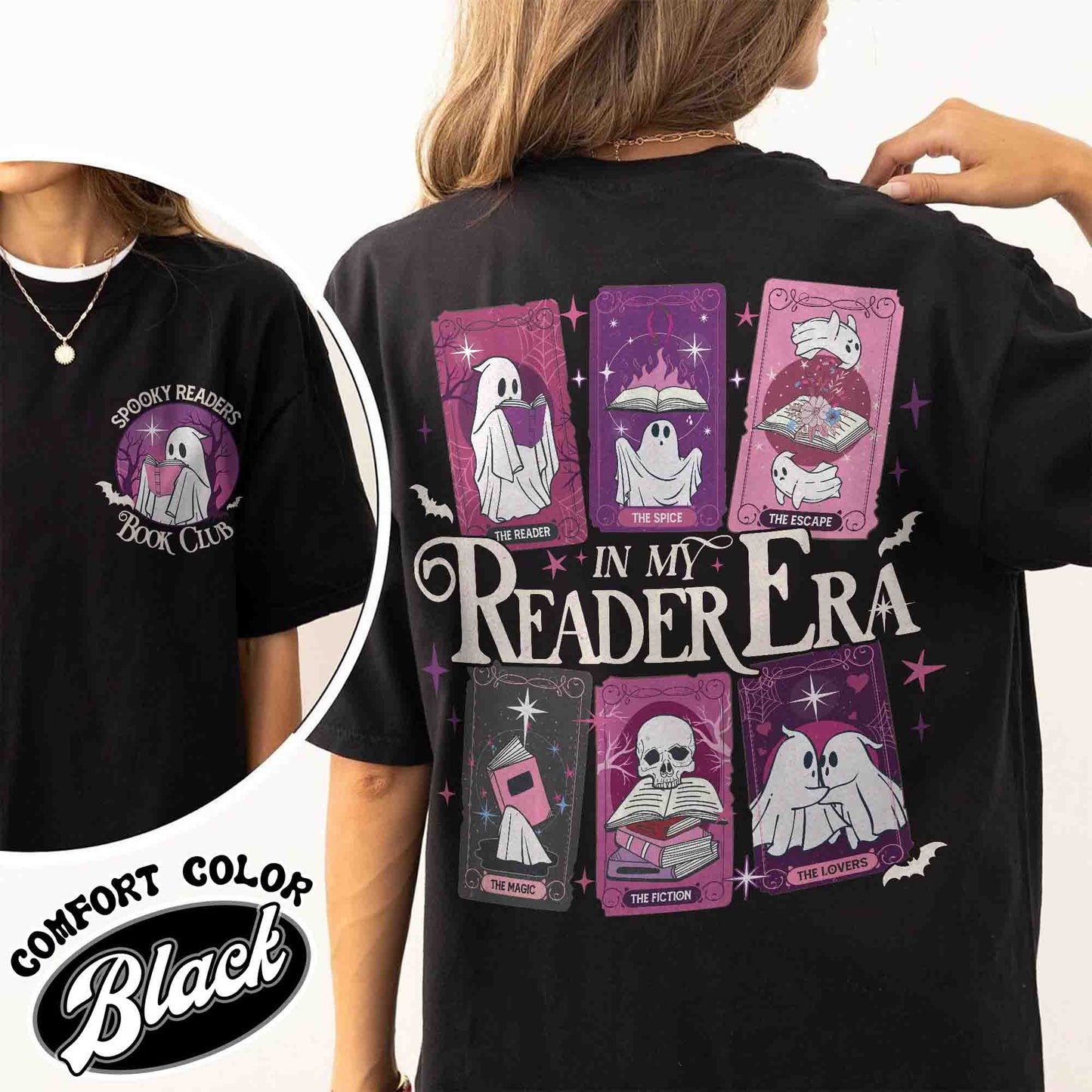 The Reader Tarot Card Comfort Colors Shirt, the Reader Tarot Card Shirt, Spooky Reader Shirt, Spooky Readers Book Clubs Halloween, Tarot Lover