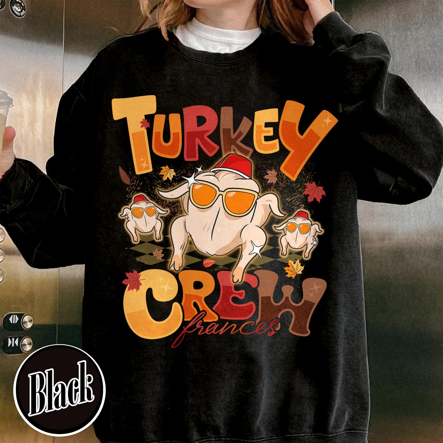 Turkey Crew Sweatshirt, Thanksgiving Sweatshirt, Custom Family Thanksgiving, Turkey Squad Sweatshirt, Friendsgiving Sweatshirts, Personalized Thanksgiving Sweatshirt