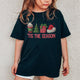 Tis The Season Shirt: Christmas Coffee, Holiday Gift, Santa Hat Tree, Festive Christmas Outfit Youth Tshirt