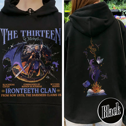 The Thirteen Hoodie, Manon Blackbeak Ironteeth Hoodie, Darkness Claims Us Hoodie, Tog Hoodie, Manon Blackbeak Hoodie, SJM Merch Bookish Hoodie