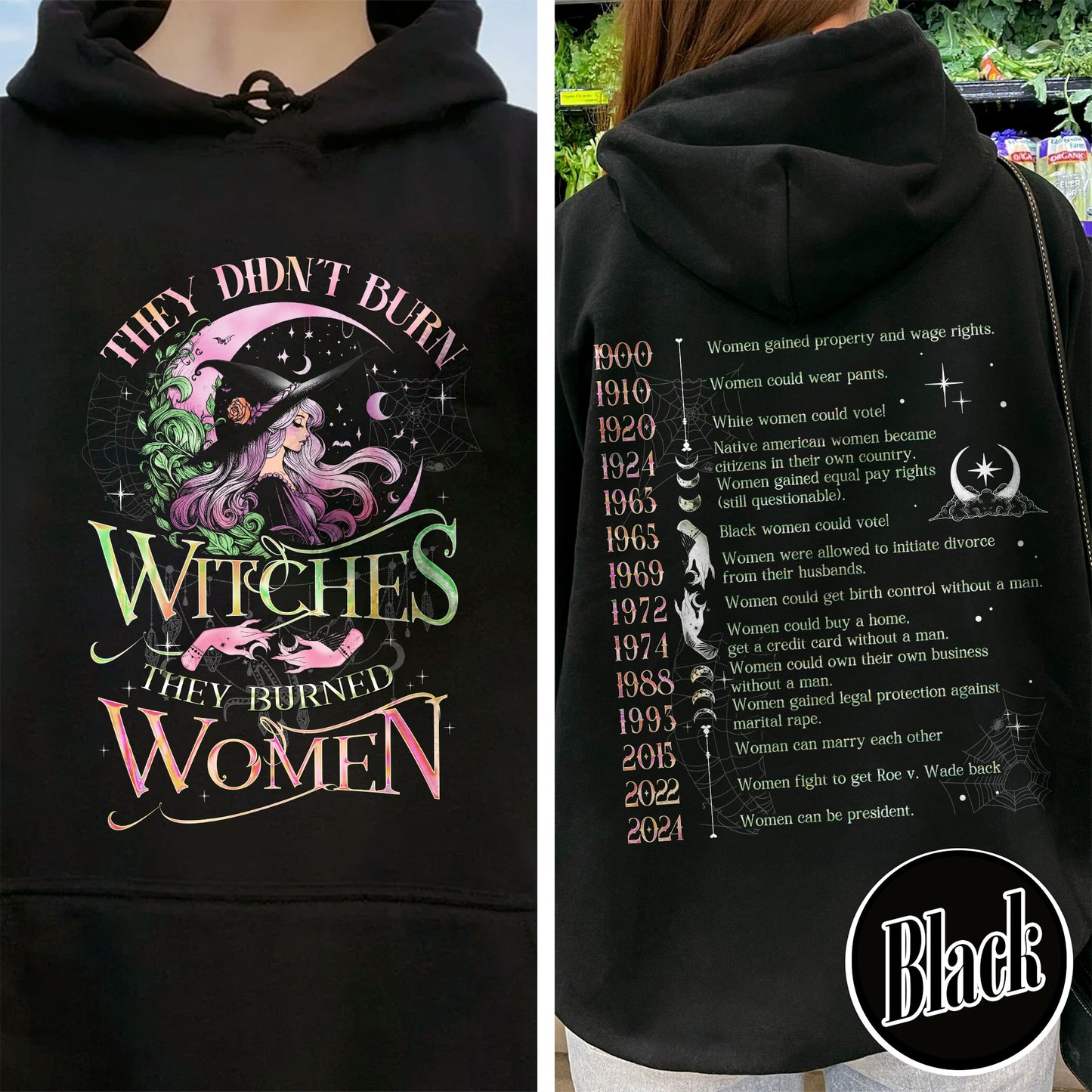 They Didnt Burn Witches They Burned Women Hoodie, Girls Will Be Girls Witchy Feminist Shirt, Burn the Patriarchy Shirt, Women’s Rights Shirt