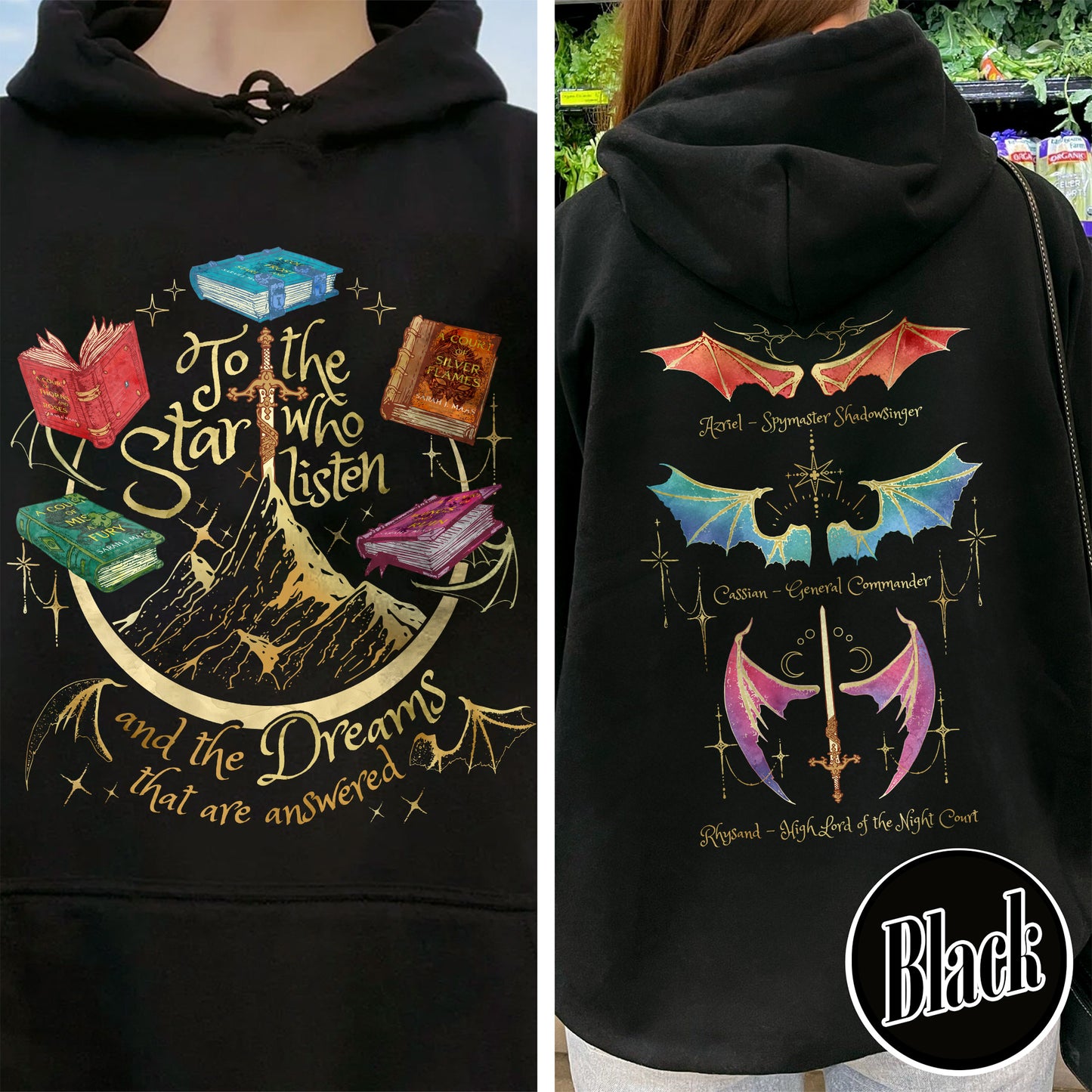 Fan Of ACOTAR Series Two Sided Hoodie,Velaris Hoodie Acotar Velaris City Of Starlight,Rhysand Hoodie,The Bat Boys Hoodie,SJM Inspired Hoodie