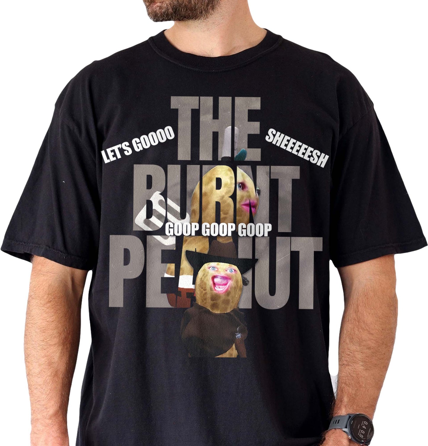 Funny The Burnt Peanut GOOP Homage, Peanut GOOP Bungulator 90s Bootleg, Internet Viral Meme Tshirt