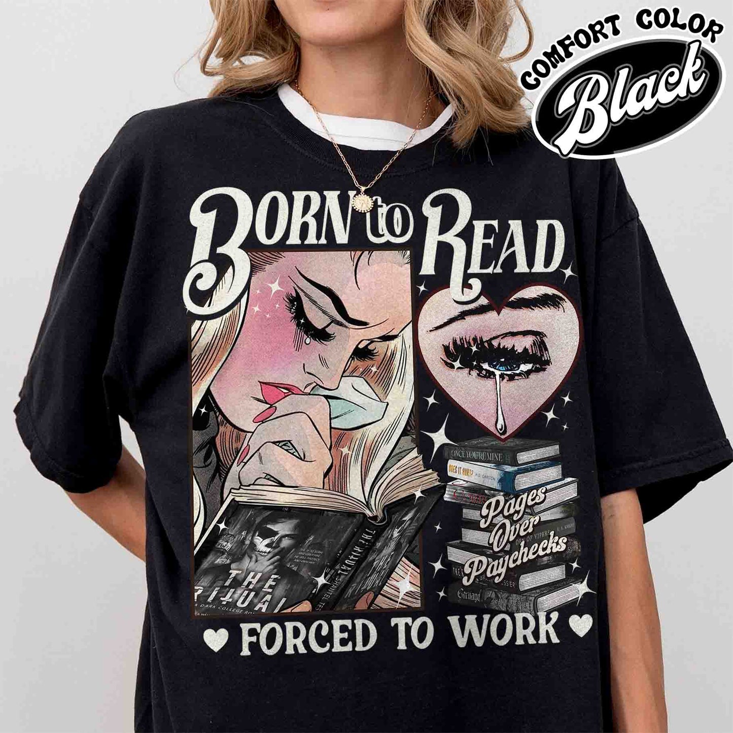 Born To Read Forced To Work Shirt, Dark Romance Social Club, Bookish Shirt Dark Romance Smut Gift, Dark Romance Book Shirt, Smut Romance Reader Shirt