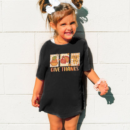 Thanksgiving Holiday, Give Thanks Coquette, Fall Pumpkin Turkey, Grateful Thankful Blessed, Autumn Gift Youth Tshirt