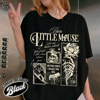 Run Little Mouse Tshirt, Run Little Mouse, Zade Book Dark Romance Merch, Smut Reader Gift, Smut Reader, Book Lover Gift, Dark Romance Book Shirt