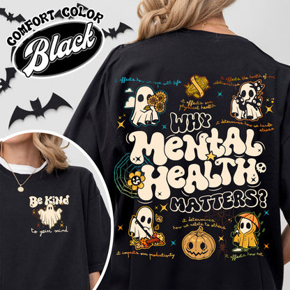 Mental Health Halloween Shirt, Don’t Ghost Your Feelings, Therapist School Counselor Halloween Shirt, Halloween School Psychologist Shirt