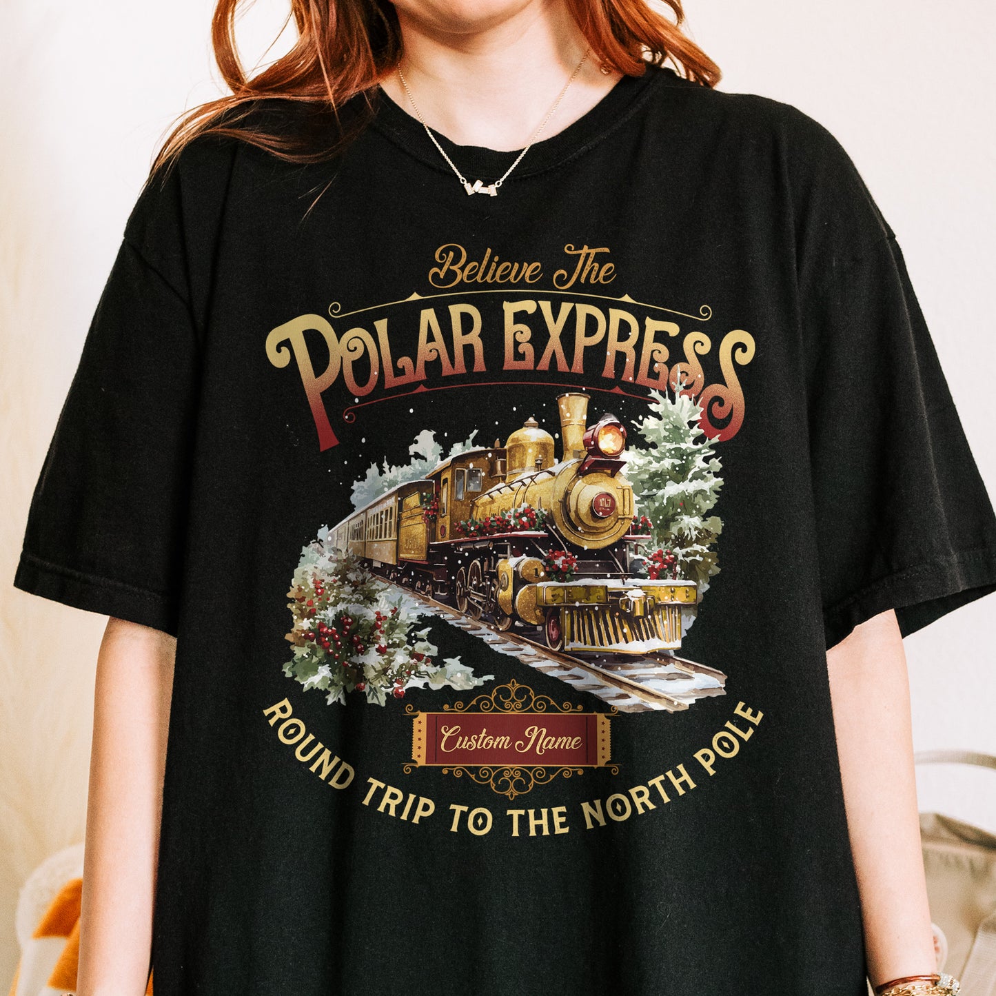 Custom Polar Express Shirt | Believe Round Trip to the North Pole Tee