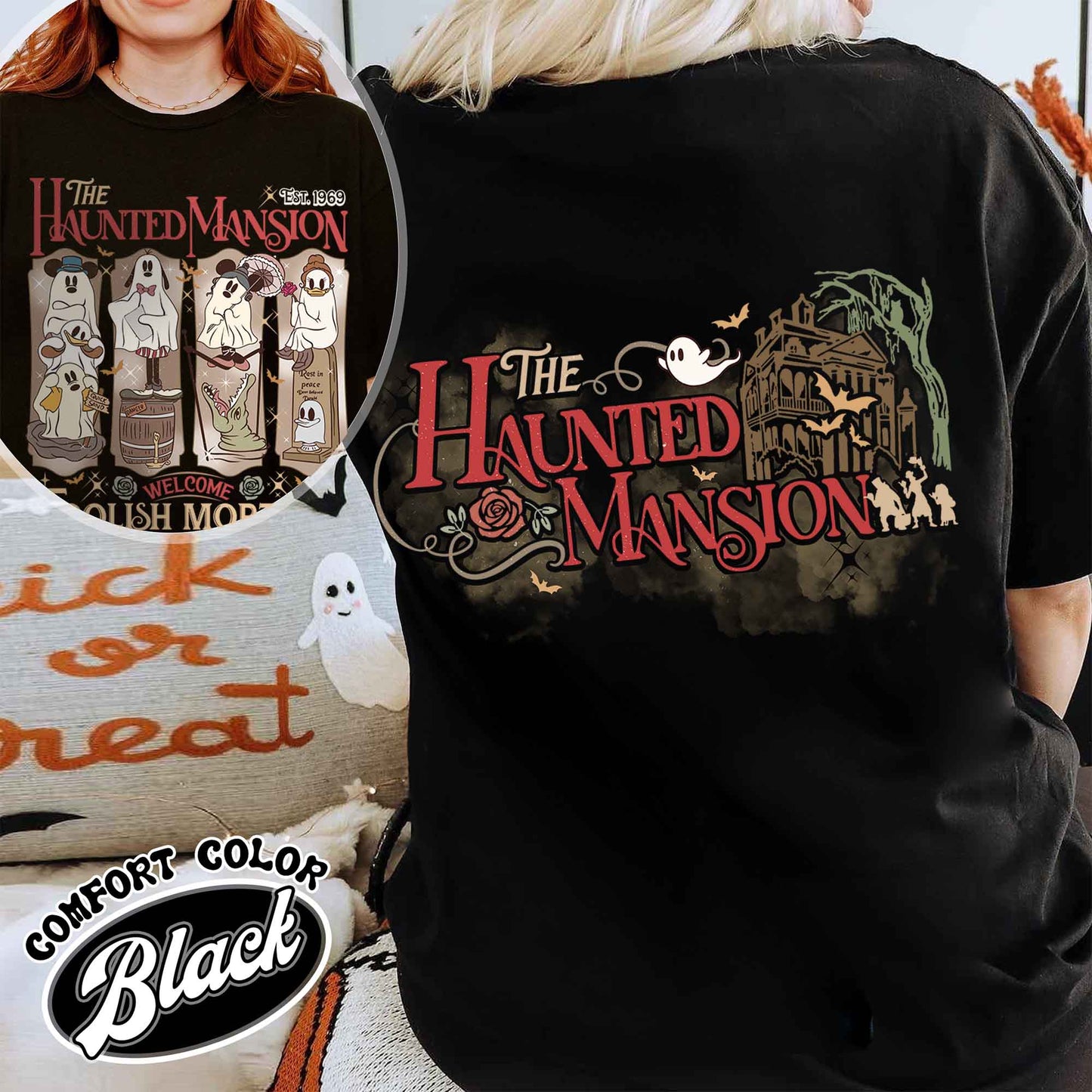 Haunted Mansion Shirt, Halloween Shirt, Haunted Mansion Halloween Tshirt, Not So Scary Halloween Party 2024 Shirt, Girls Trip Halloween T Shirt