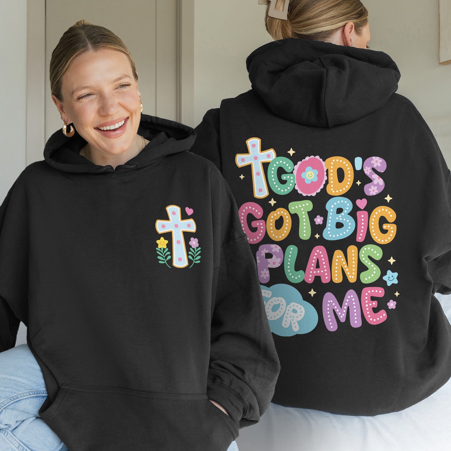 God’s Got Big Plans For Me Hoodie, Christian Kids Hoodie, Faith Graphic Hoodie, Religious Gift Hoodie