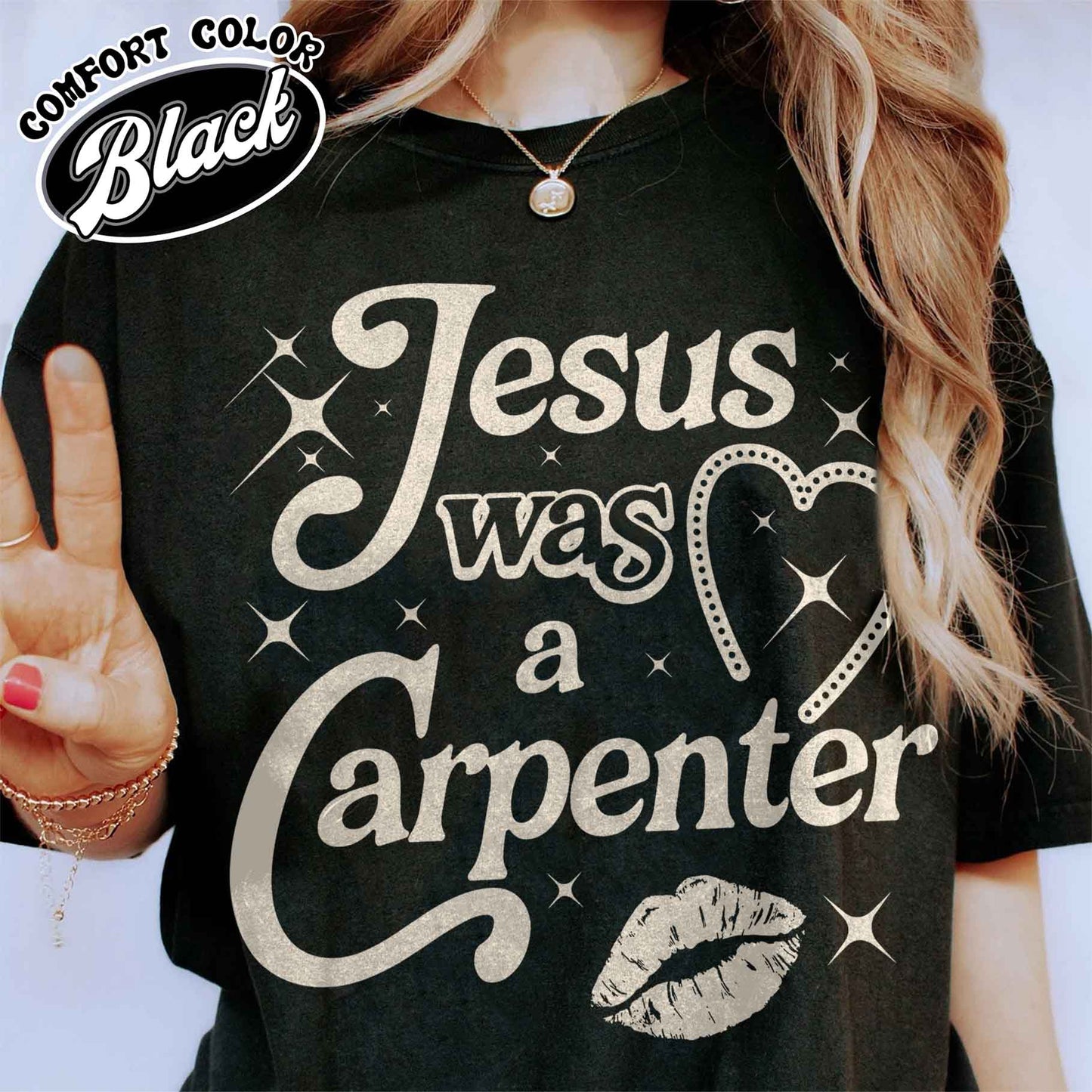 Jesus Was A Carpenter Shirt Comfort Colors, Festival Shirt, Vintage Inspired Shirt, Concert Shirt, Soft Girl Aesthetic, Music Lover Gift