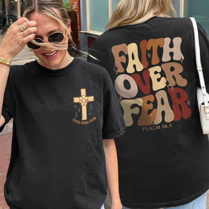 Faith Over Fear Christian Psalm Shirt