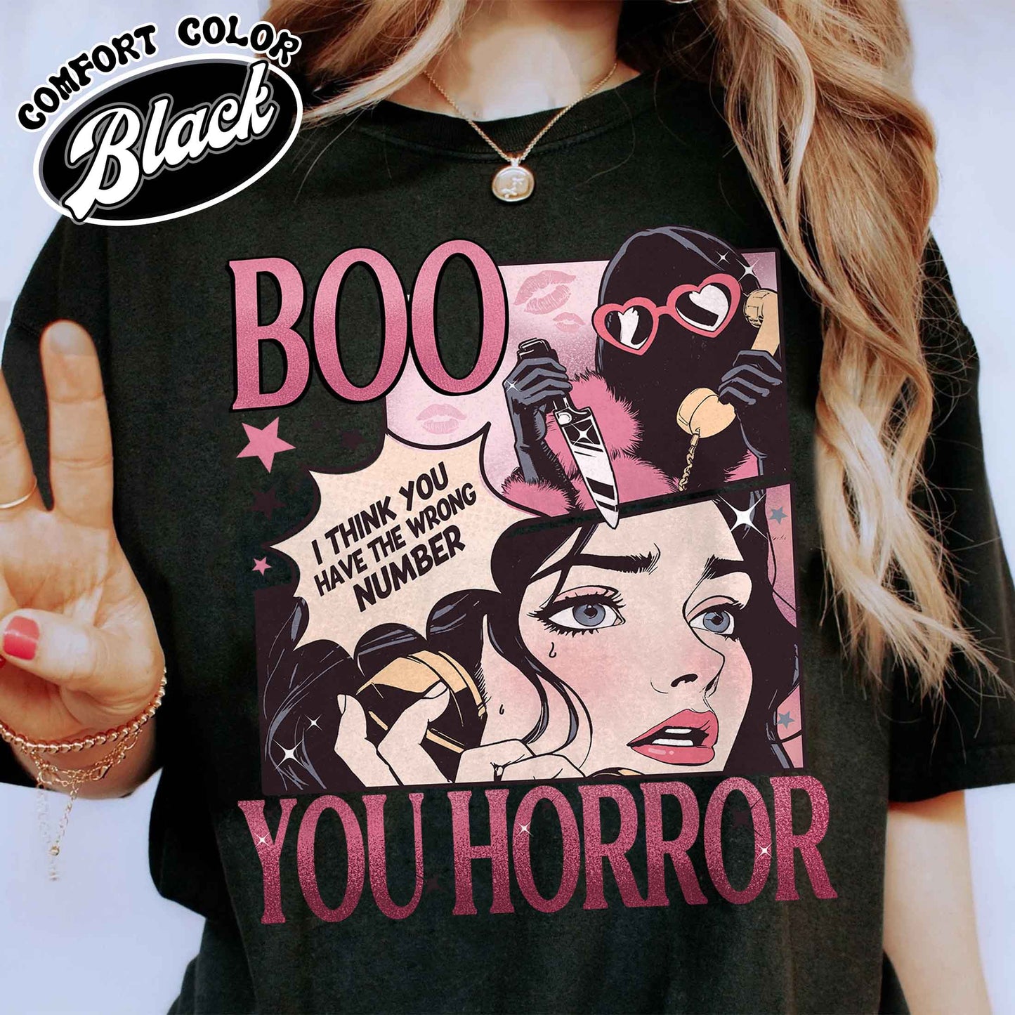 Boo Your Horror Halloween Comfort Colors Shirt, Halloween Crewneck, Horror Shirts, Halloween Gift, Horror Film Club Shirt, Stay Spooky Shirt