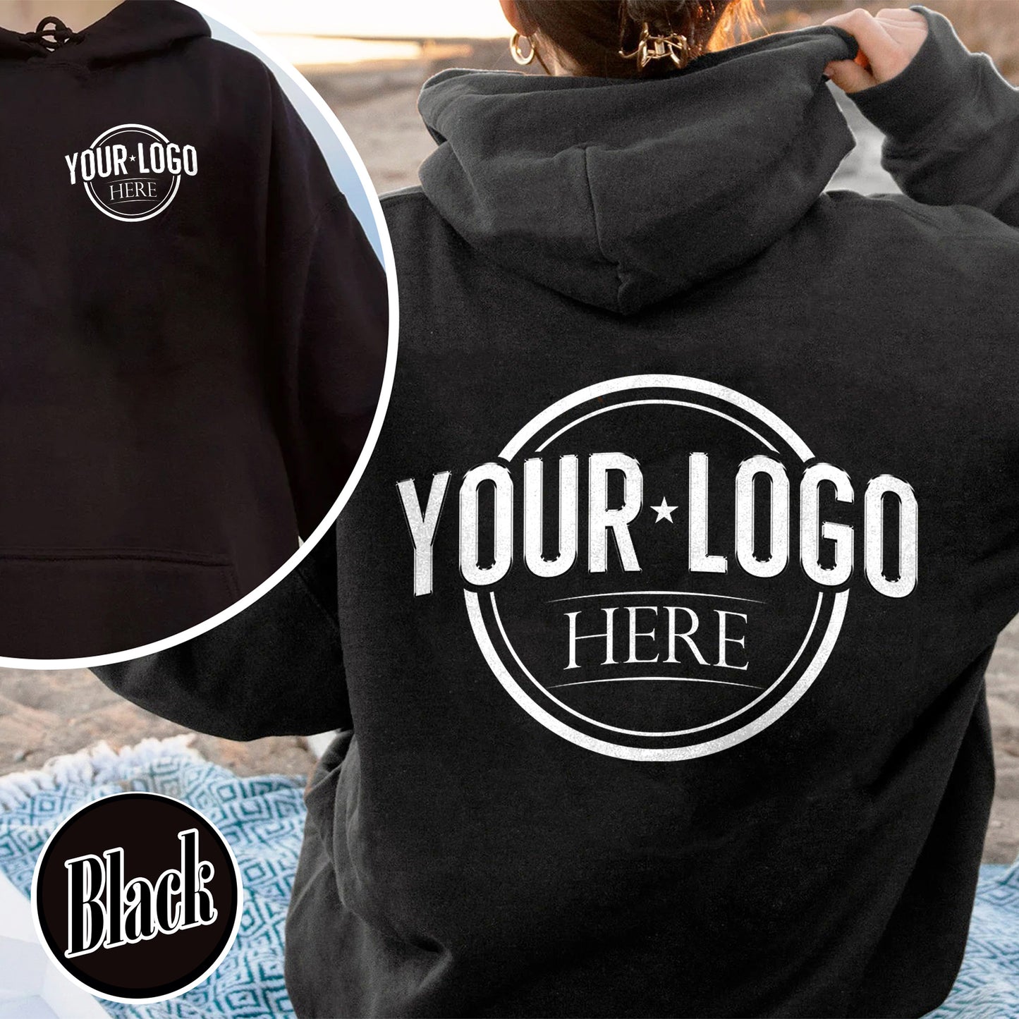 Custom Business Logo Hoodie, Custom Hoodie of My Logo, Your Logo Here Hoodie
