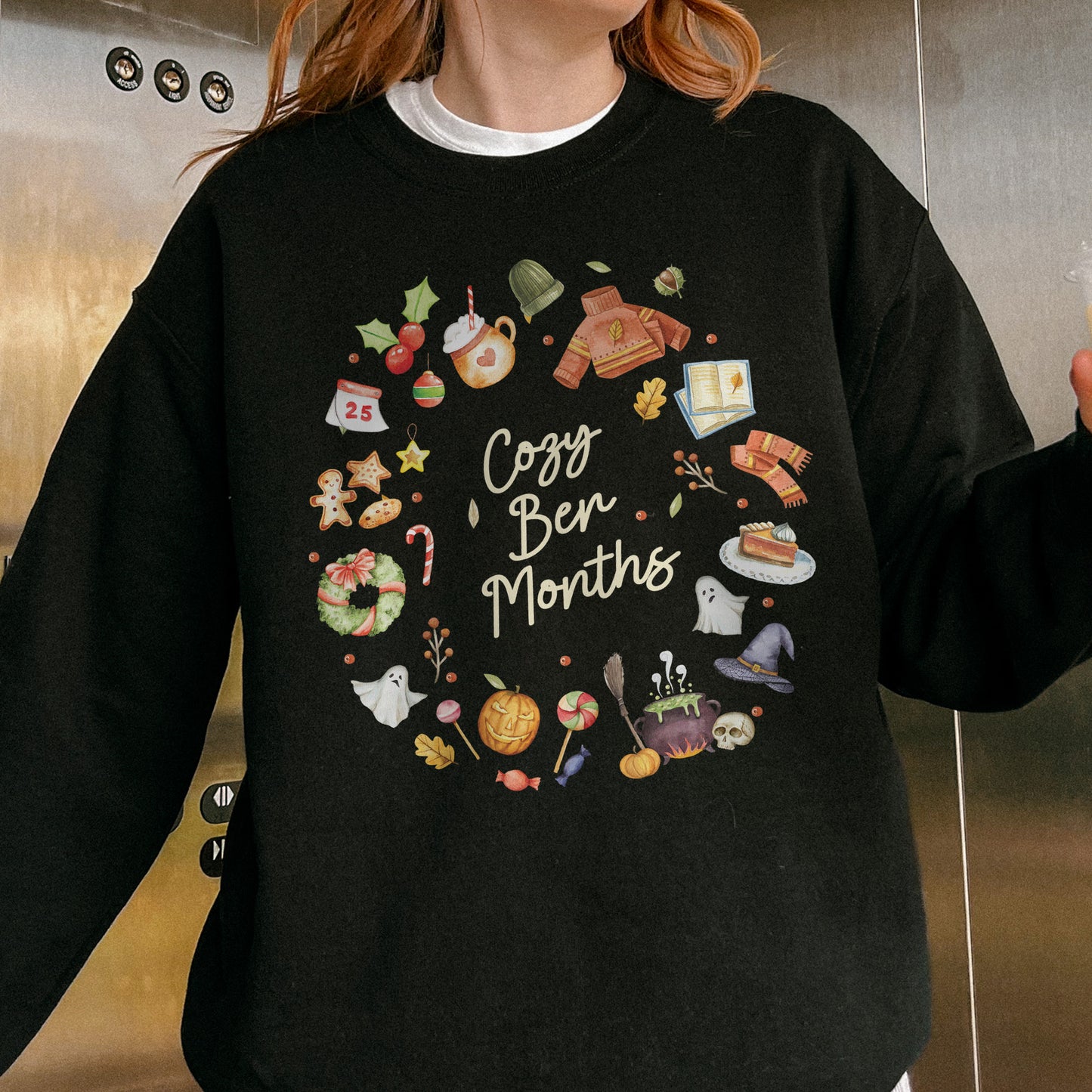 Cozy Ber Months Shirt, Fall Winter Seasonal Tee, Autumn Halloween Thanksgiving Christmas Top Sweatshirt