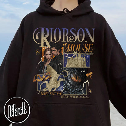 Bookish Hoodie, Xaden Riorson House Hoodie, Fourth Wing Hoodie, Iron Flame Hoodie, Rebecca Yarros Merch