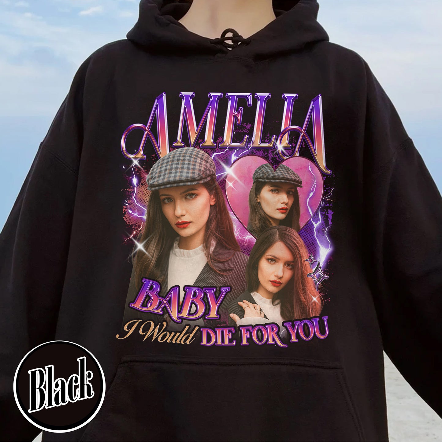 Custom Girlfriend Photo Hoodie, Make Your Own Hoodie Picture, Hoodie With Girlfriend Face