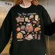 Tis the Season Tee, Pumpkin Season, Autumn Doodle Harvest, Women’s Cozy Sweatshirt