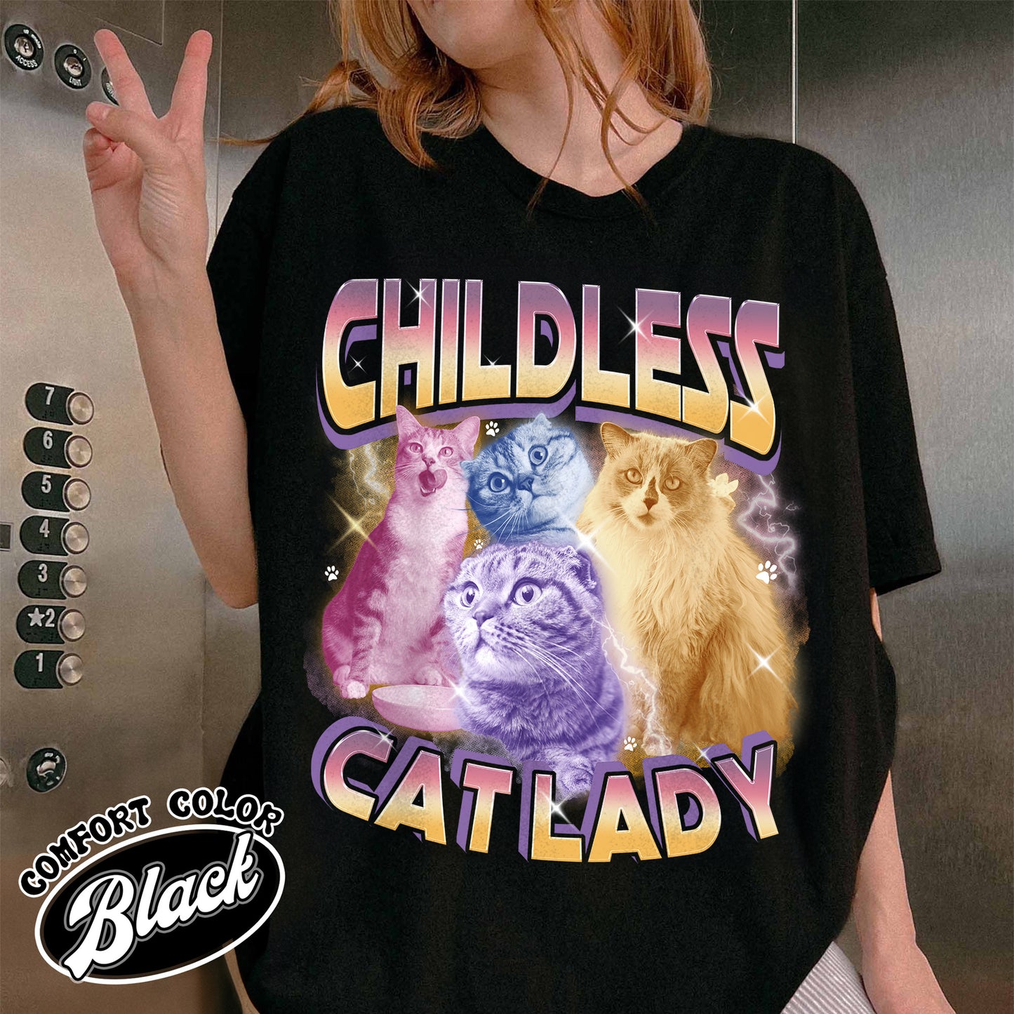 Custom Childless Cat Ladies Bootleg Shirt, Childless Cat Lady Shirt, Childless Cat Ladies for Madame President, Childless Cat Lady Shirt 2024