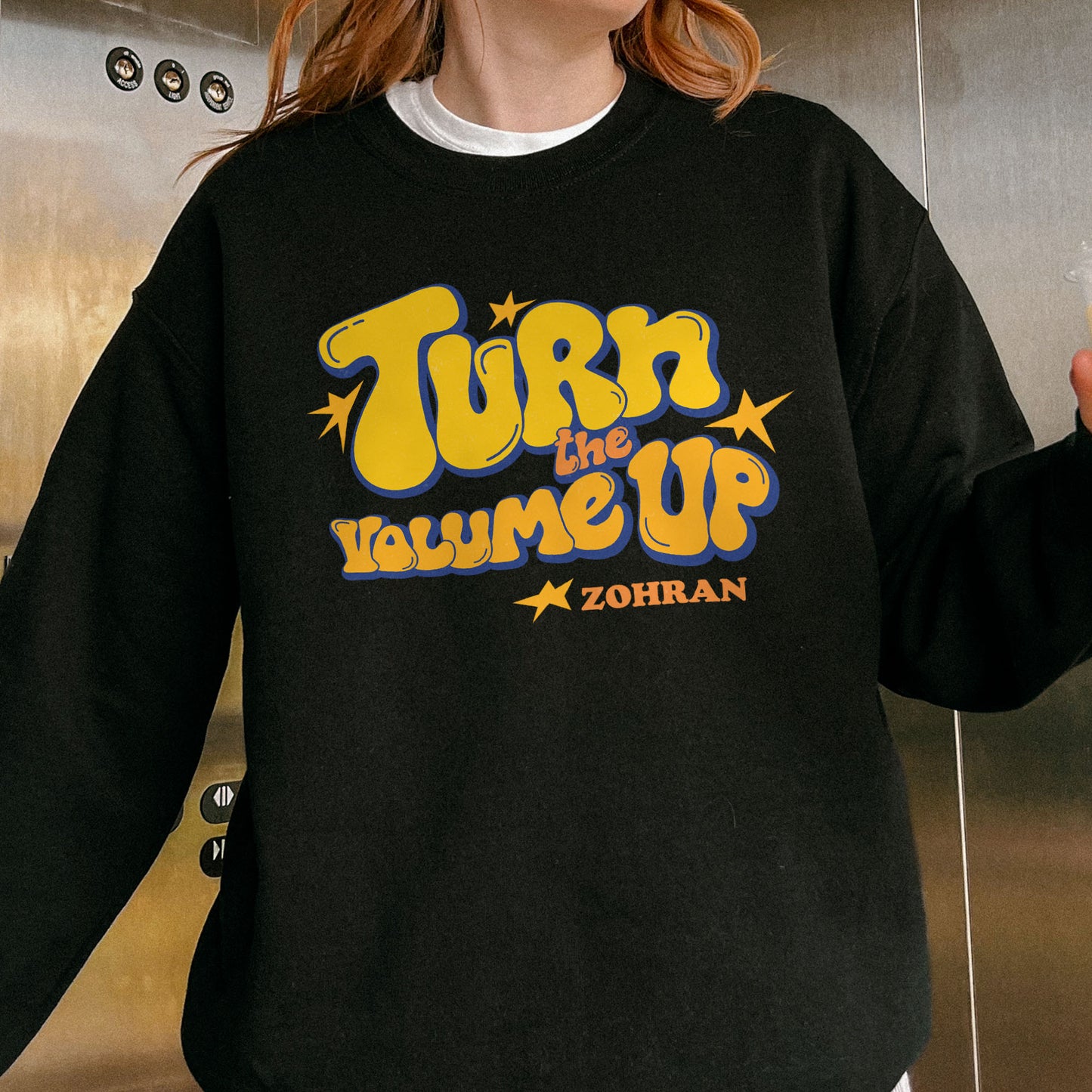 Turn the Volume Up, Zohran Mamdani, Zohran NYC Mayor, Progressive, Liberal, NYC 2026, Democracy Sweatshirt