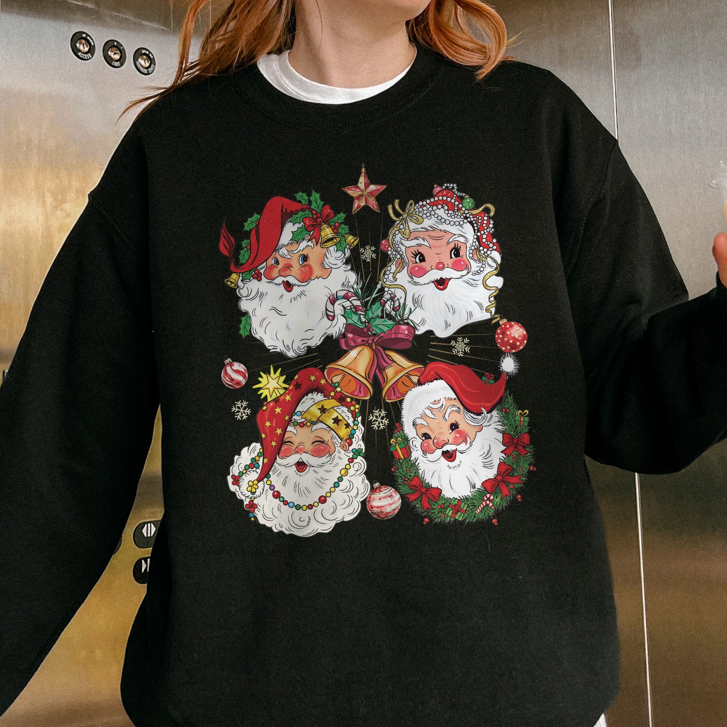 Vintage Santa Claus Retro Christmas Sweatshirt