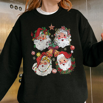 Vintage Santa Claus Retro Christmas Sweatshirt