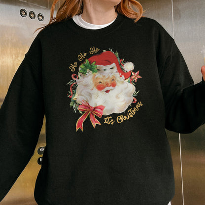 Vintage Santa Claus Retro Christmas Sweatshirt