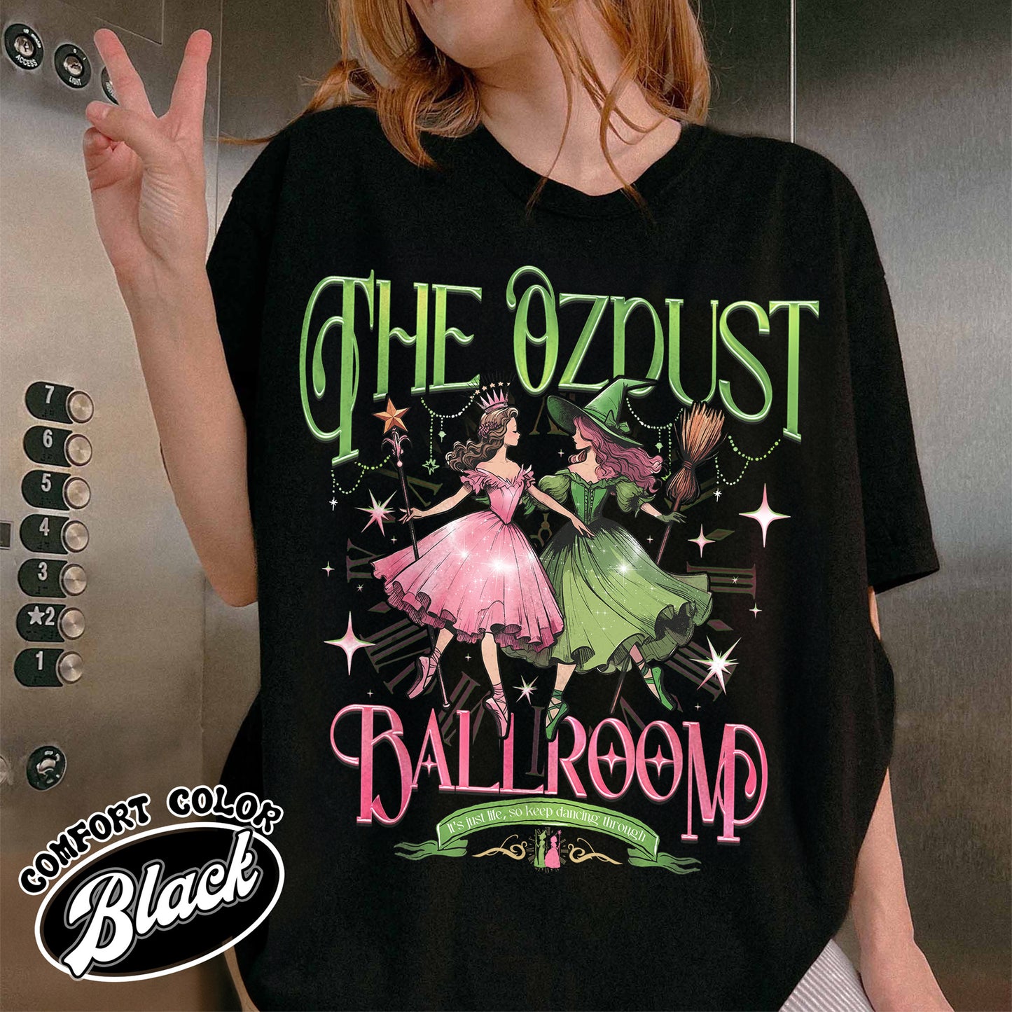 The Musical Ozdust Ballroom Shirt, Dancing Through Life Shirt, Wicked Musical Shirt, Witch Broomstick Shirt, Green Witch Shirt, Pink Witch Shirt