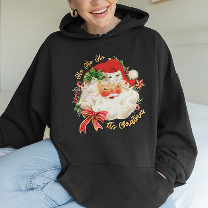 Vintage Santa Claus Retro Christmas Hoodie