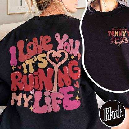 Custom Couples SweatShirt, She Found Her Lover Personalized, She Found Her Lover Theme, Lover Lyrics SweatShirt, Gift for Her, Gift for Him