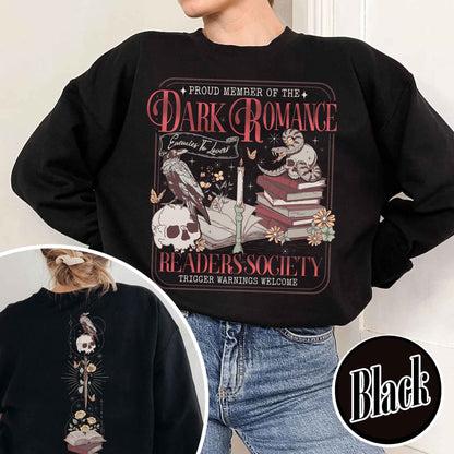 Dark Romance Book Club Sweatshirt, Good Girls Read Dark Romance Sweatshirt, Dark Romance Social Club, Dark Romance Era, Dark Romance Gift, Book Lover