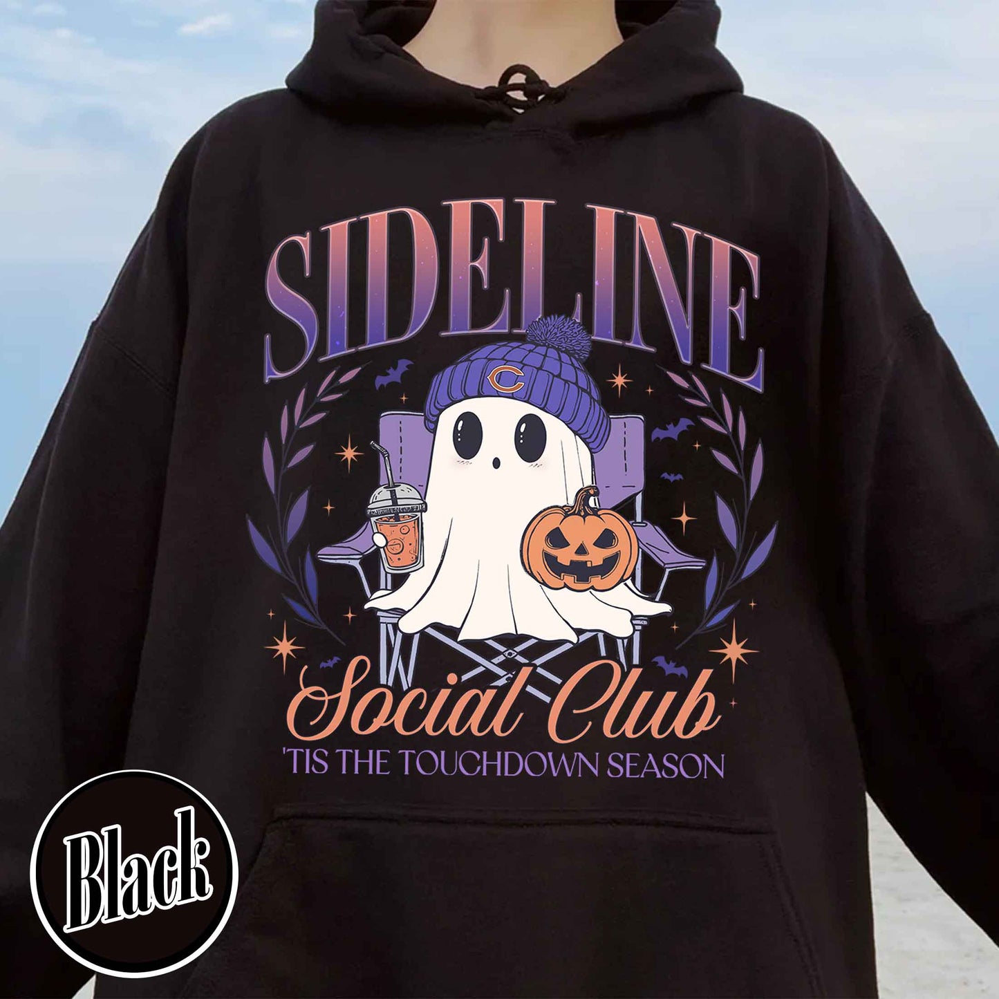 Custom Game Day Social Club Football Hoodie, Personalized Sideline Social Club Football Hoodie