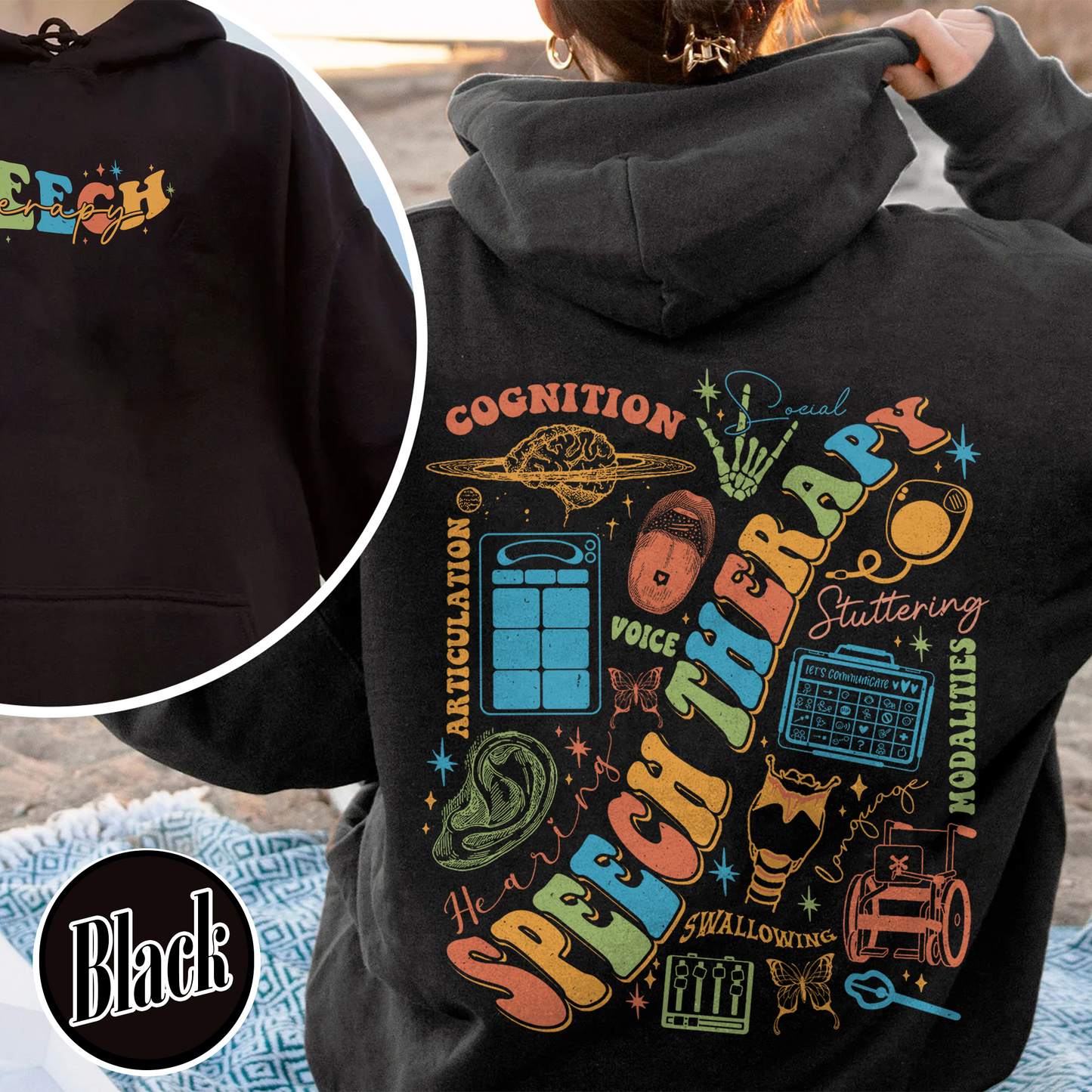 Speech Therapy Month, Its a Good Day for Speech Therapy, Good Day for Speech Therapy Hoodie, Speech Language Pathologist, Sign, Slp Gifts