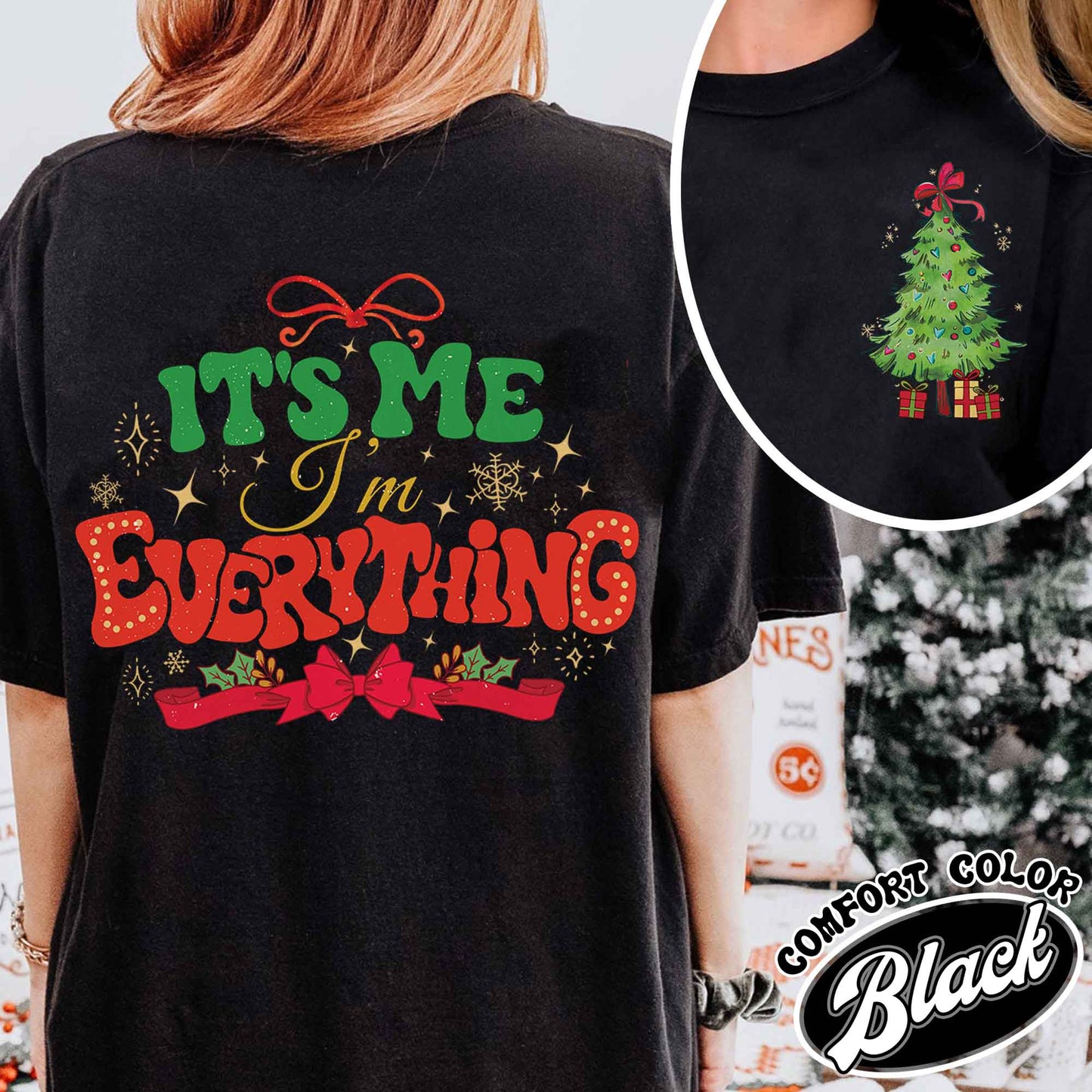 I Have Everything I Want For Christmas Shirt, It's Me I'm Everything Shirt,Matching Christmas Couple Sweaters Funny, Holiday Couples Shirt