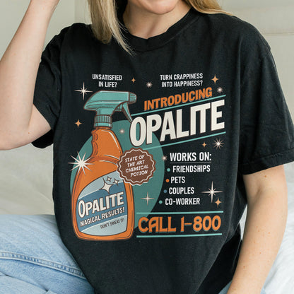 Opalite Spray Retro Graphic, Don't Sweat It, Magical Result, Showgirl Tshirt
