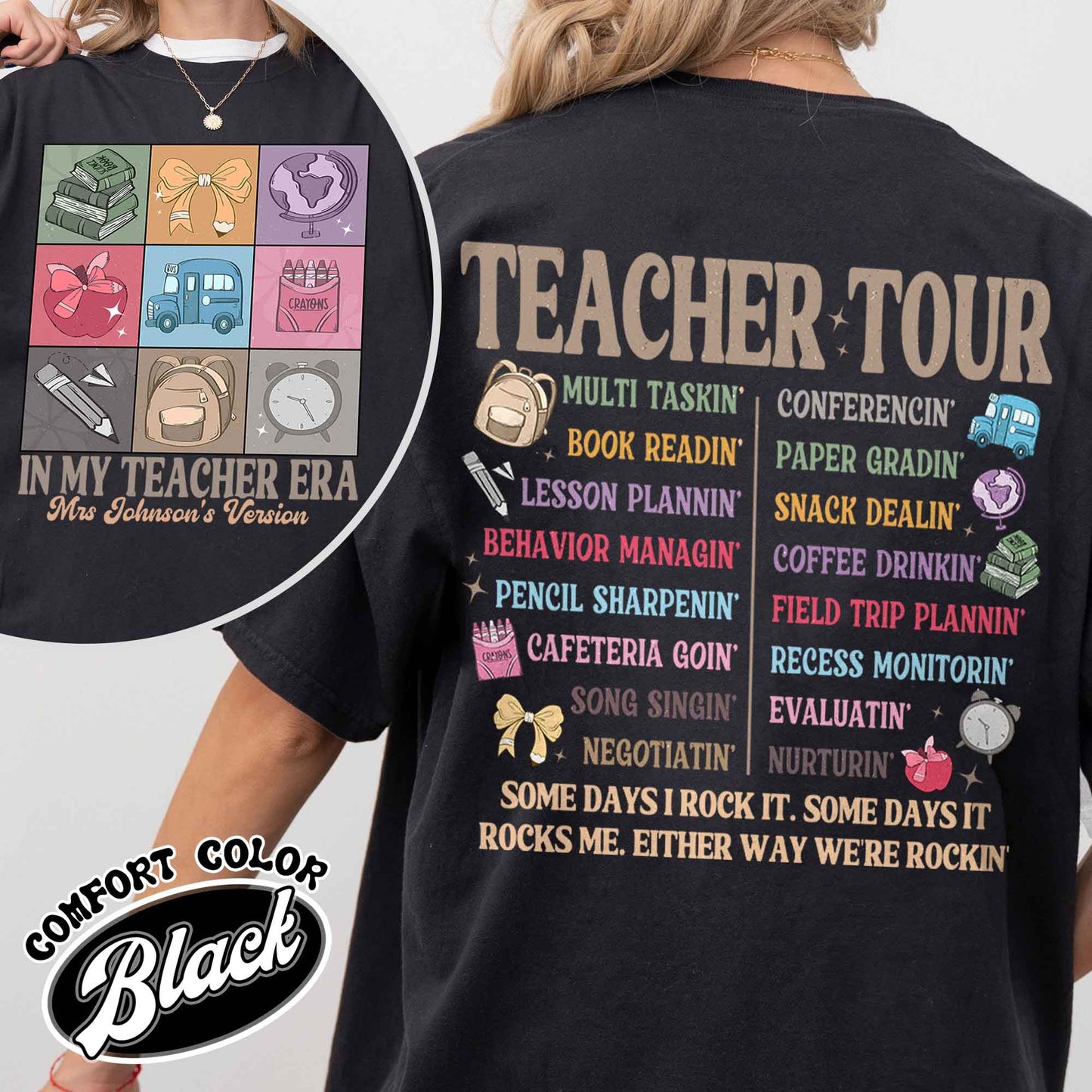 Custom Name Teacher Shirt, Abcd Teacher Tour Shirt, Cute Teacher Shirt, Teacher Appreciation Gift, Gift For Teacher, Back To School Shirt