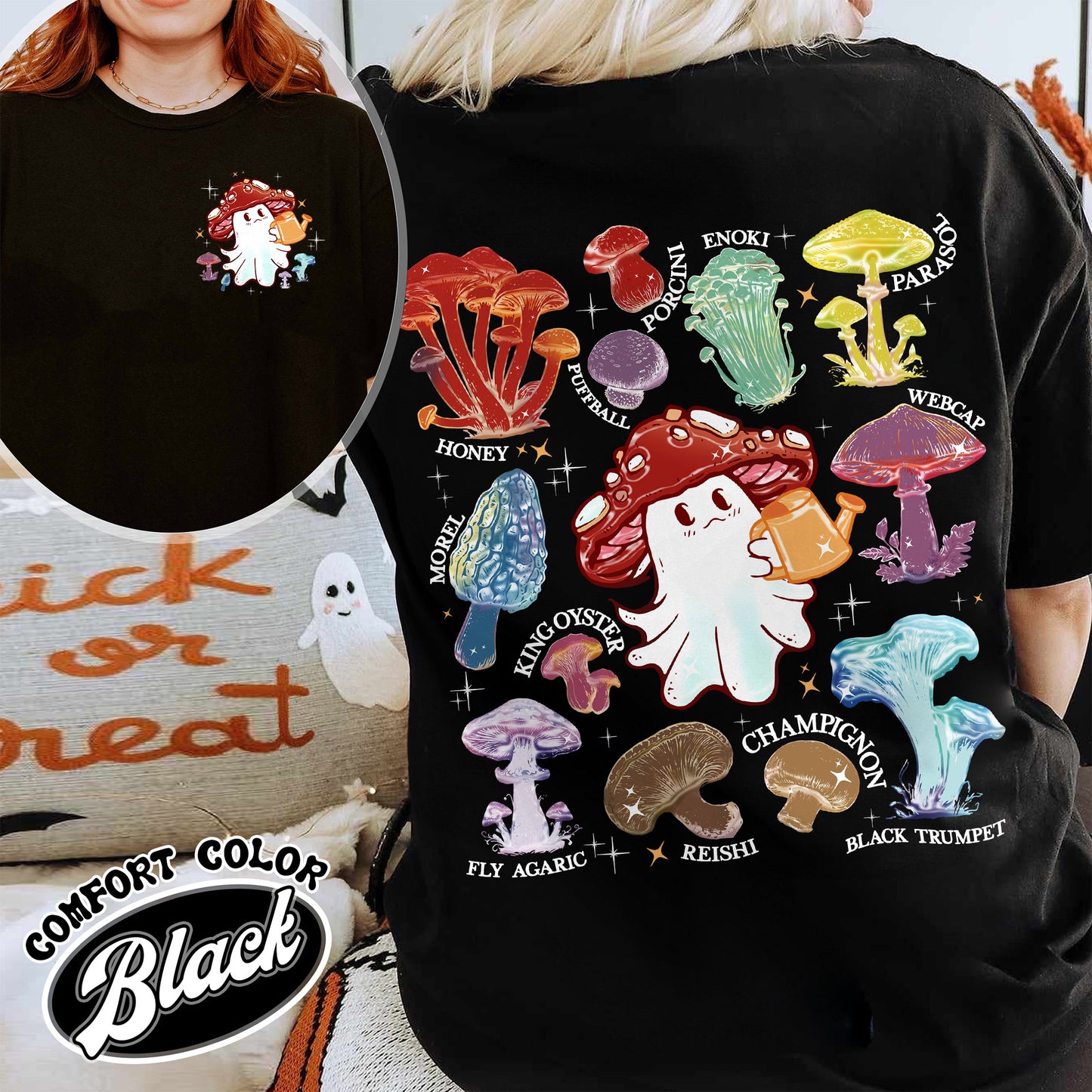 Mystical Mushroom Shirt, Magic Mushroom Microdose, Mushroom Ghost Shirt, Spooky Season Shirt, Halloween Shirt, Funny Fall Shirt, Mushroom Shirt