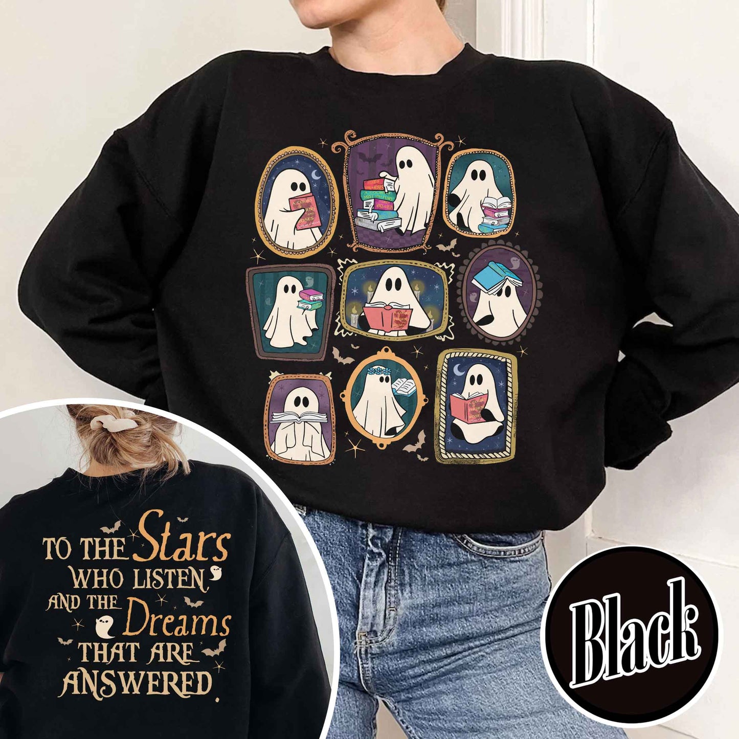 Bookish Sweatshirt, Throne of Glass Sweatshirt, SJM ACOTAR Sweatshirt, Book Ghosts Sweatshirt, Sjm Halloween Sweatshirt