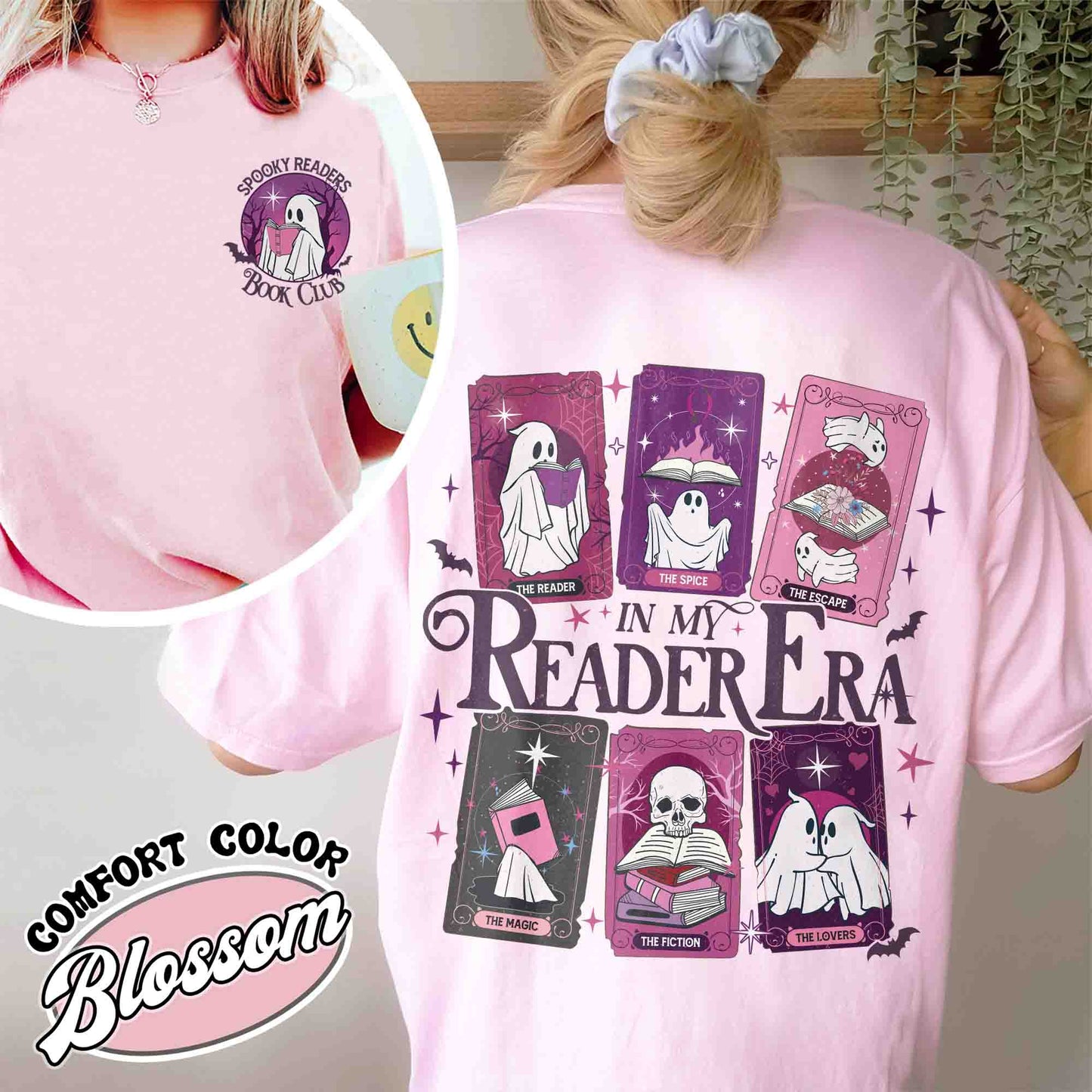 The Reader Tarot Card Comfort Colors Shirt, the Reader Tarot Card Shirt, Spooky Reader Shirt, Spooky Readers Book Clubs Halloween, Tarot Lover