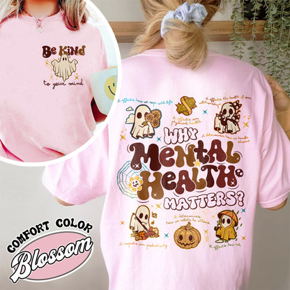 Mental Health Halloween Shirt, Don’t Ghost Your Feelings, Therapist School Counselor Halloween Shirt, Halloween School Psychologist Shirt