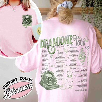 Dramione Tour Comfort Color Shirt, Bookish Fan Fic Shirt, Magic Wizard School, HP Shirt, Wizard School Snake House, Dramione Book Club, Green House Shirt