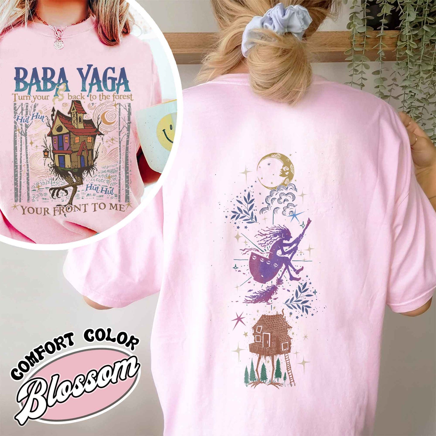 Baba Yaga Comfort Color Shirt, Baba Yaga House Shirt, I Still Read Fairy Tales, Fairy Tale Comfort Color Shirt, Baba Yaga Hut, Warm Slavic Folklore Graphic Shirt for Witches