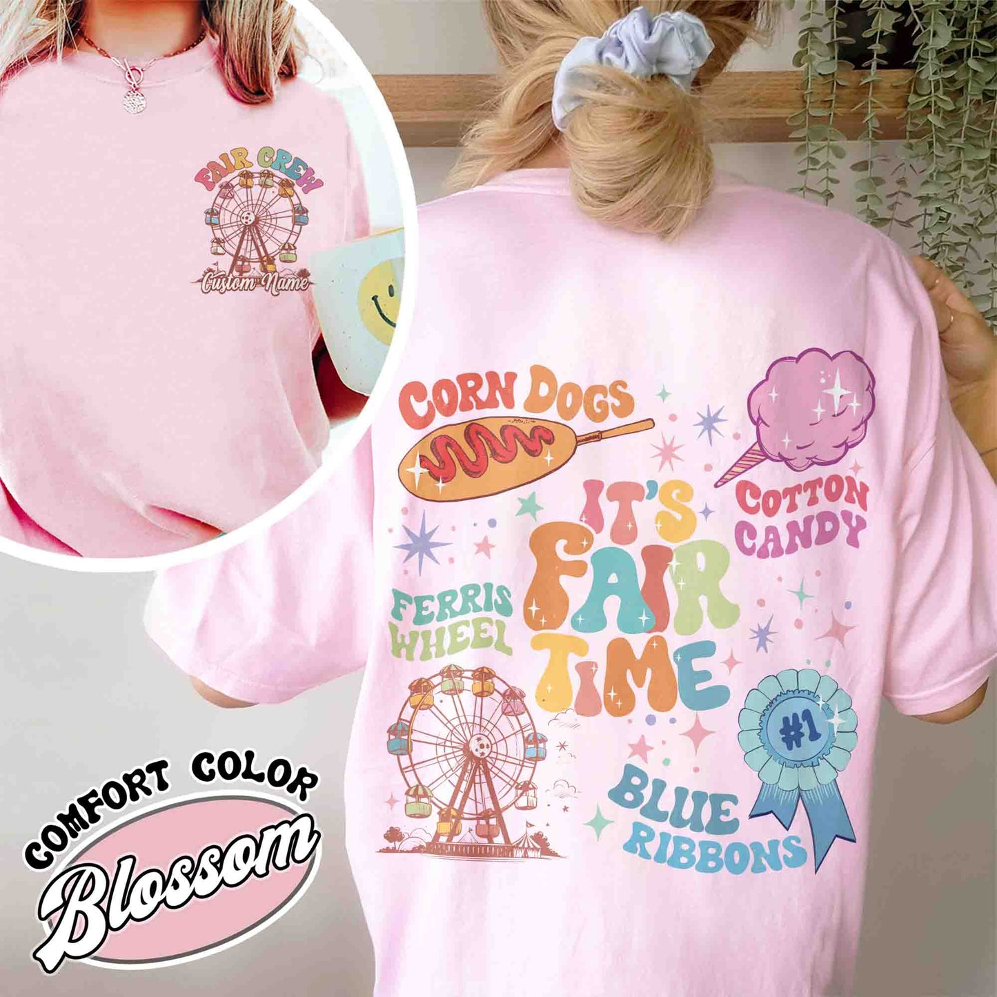 It’s Fair Time Shirt, Carnival T-Shirt, Cotton Candy Corn Dogs Wheel Blue Ribbon Shirt, County Fair Carnival, Fair Crew Shirt, State Fair Shirt