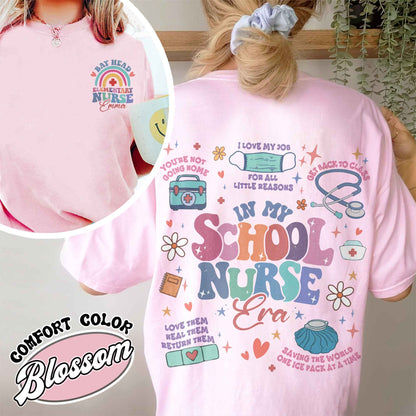 Personalized School Nurse Shirts, Custom Nurse Shirt, Nursing School, Nursing School Shirt, Nursing School Gift, in My Nursing School Era Shirt