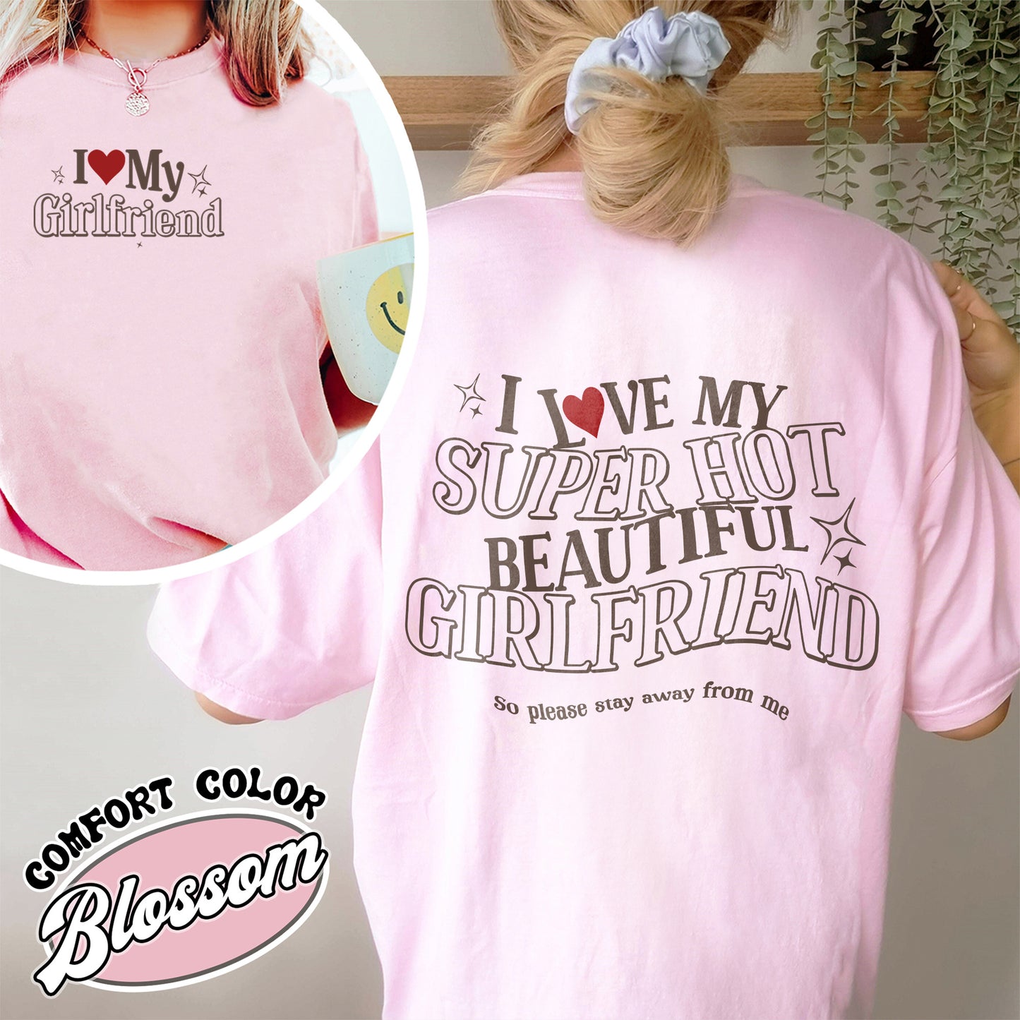 Valentine Comfort Colors Shirt, I Love My Girlfriend Shirt, I Heart My Girlfriend Shirts,Funny Boyfriend shirt