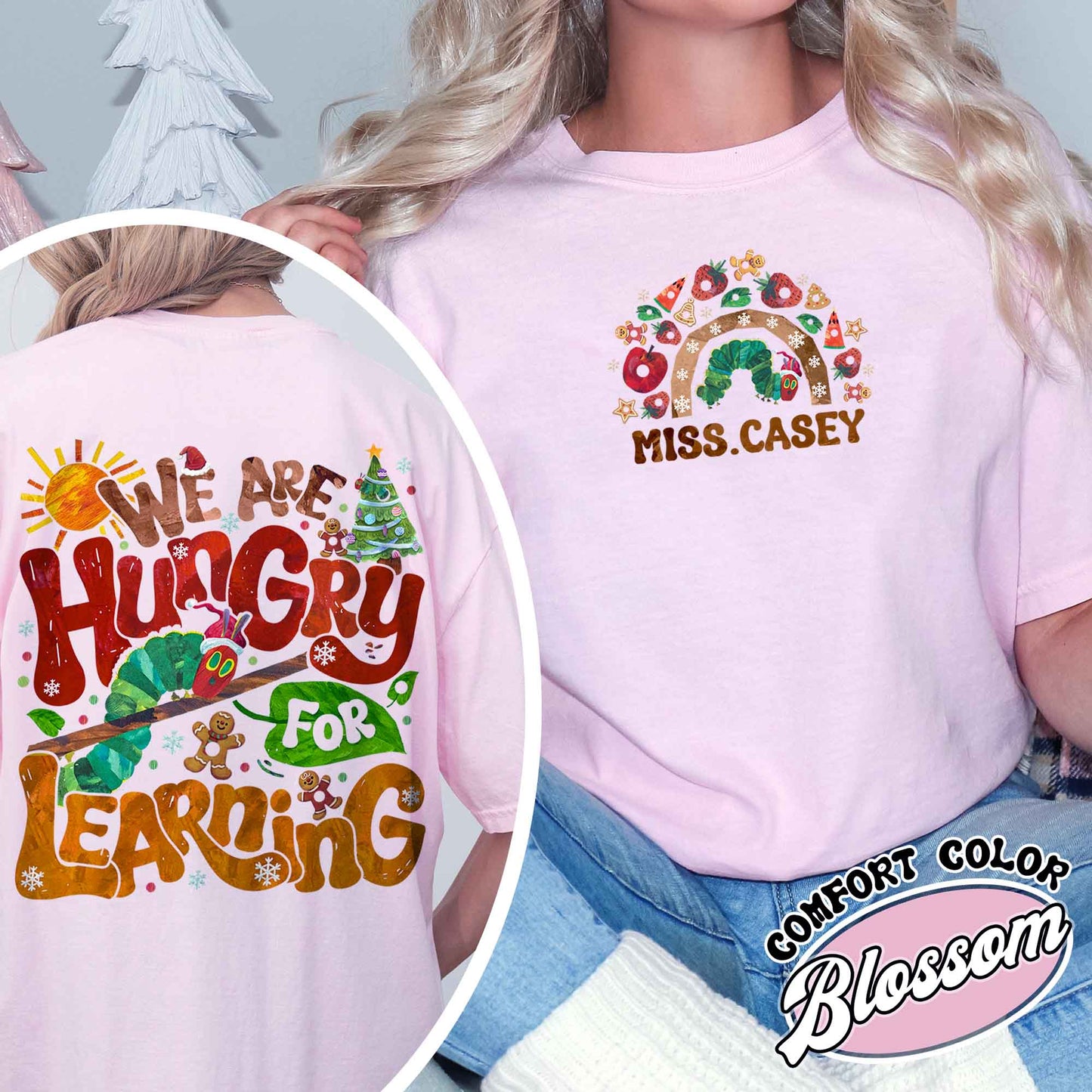 We Are Hungry for Learning Shirt, We Are Hungry for Learning Chritsmas, Funny Teacher Shirt, Teacher Christmas Shirt, Teacher Christmas Gift